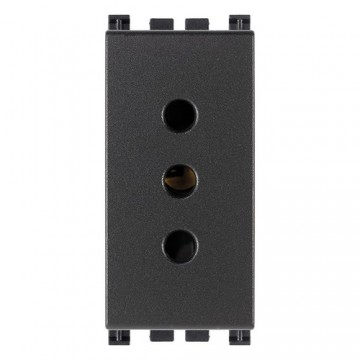 Socket 2P+E 10A P11 Grey