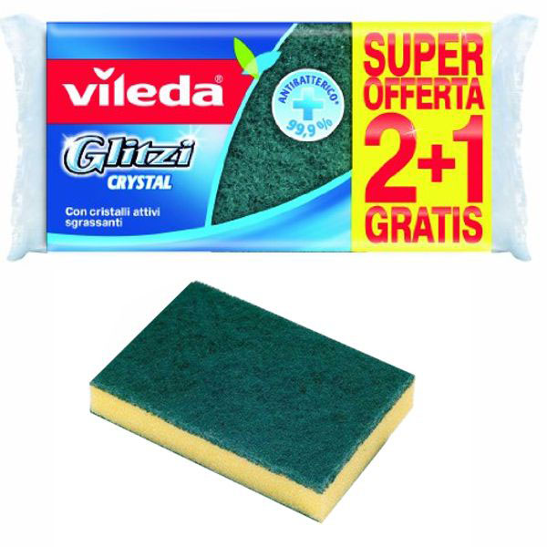Sponge scrubber 3pcs VILEDA 8001940000213