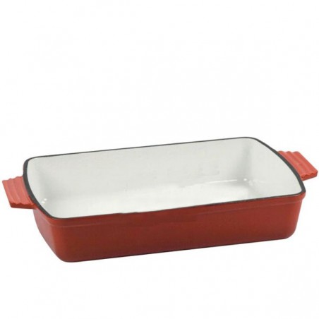 Normandie Rectangular Cast Iron Pan cm 23X33 Ilsa