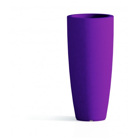 Polymer Vase Monacis Stilo Round Purple - Ø 33 cm. - h 70cm.