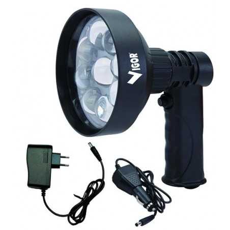 Faro Vigor Led Ricaricabili Censimento Notturno 27 Watt