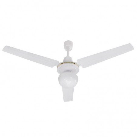 ELIMINARE Ventilatore da Soffitto 3 Pale con Luce D.120 Cm Colore 70W Bianco