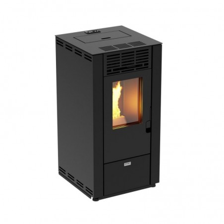 ELIMINARE Stufa a Pellet divina Fire ad Aria Ventilata 220M3 - 8,87 Kw Stella 90 Nera