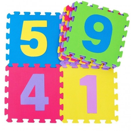 ELIMINARE Tappeto Tappetino Piastrella Puzzle Numeri 32X32X1 per Bambini Gioco da interno 9Pz