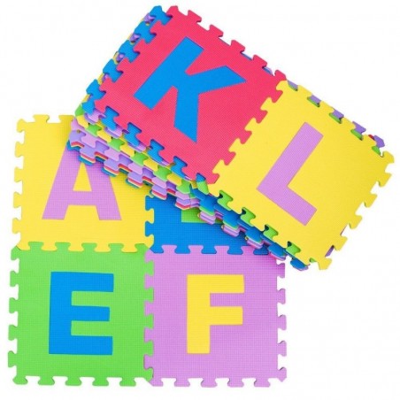 ELIMINARE Tappeto Tappetino Piastrella Puzzle Lettere Alfabeto 29X29X1 per Bambini Gioco da interno 26Pz