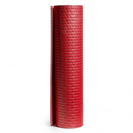 YOGA FITNESS mat for gym pilates soft 173x61X0,8 cm RED