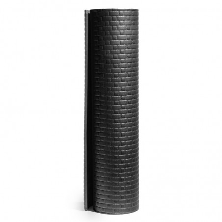 Large YOGA FITNESS mat for gym pilates soft 90x91X0,8 cm BLACK