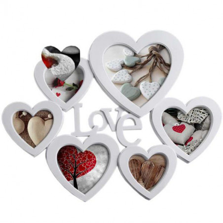 Portafoto Multiplo Cuore Love Cm 44X36 D&Casa