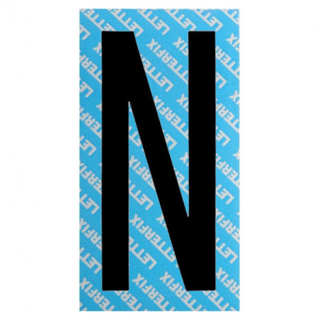 Lettera Adesiva Nera Serie T80 N Letterfix