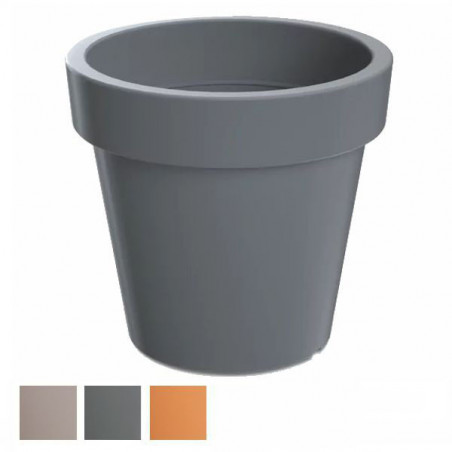 Vaso Lofly Tondo Grigio 29 H 27 Pplast