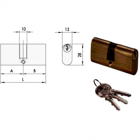 Cilindro Inf.Ovl.55,4-27,7-27,7 Sx 08210-02-0 Cisa