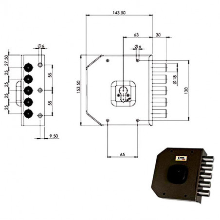 Serratura Sic.Semplice Dx Cil. G451 Moia