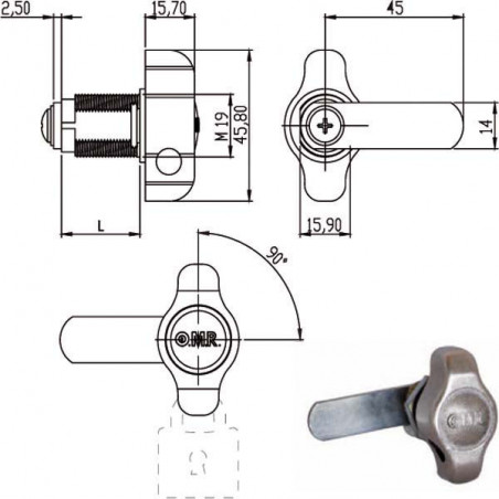 Cilindro Levetta Mm 28 Sx 165645 Omr