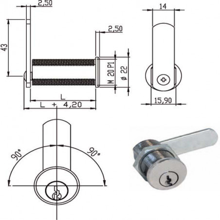 Cilindro Levetta Mm 41 63255 Omr