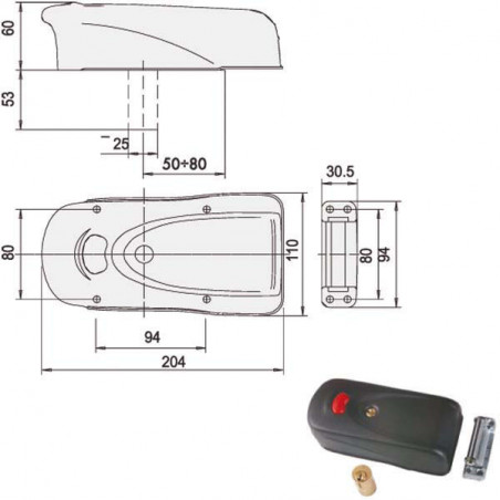 Elettroserratura App.Ferro 1A731-00-0 Cisa