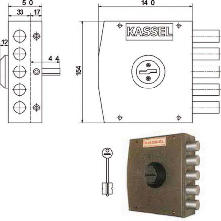 Serratura Sic.Semplice Sx Dm 1102 Kassel