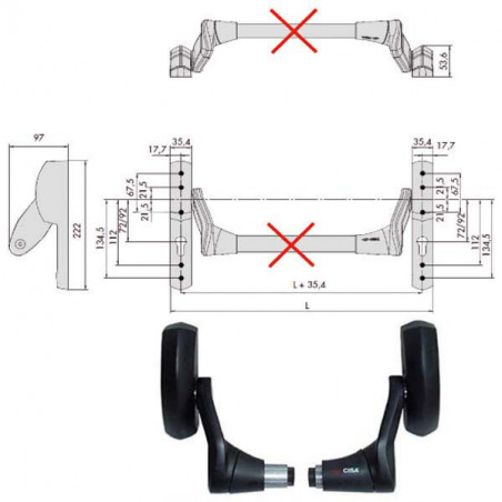 Maniglione Fast Push 59607-10-0 Cisa