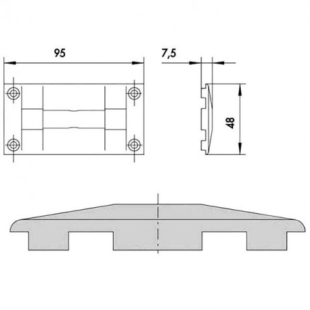 Contropiastra Serrature 06287-14-0 Cisa