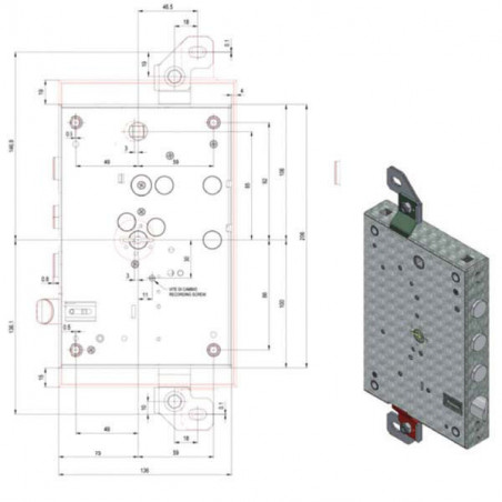 Serratura Sic.Triplice Sx Dm 8100Cer/73/37 Potent