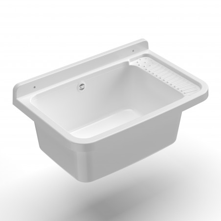 Lavatoio per Esterno a Parete in Resina 60x39x28cm Sink 60 Mongardi