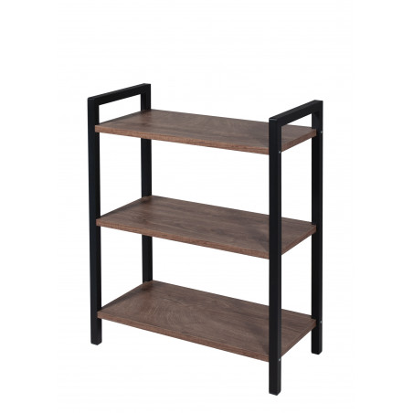 Libreria 3 Scaffali in Legno e Metallo 62L x 29,5P x 74H Sanitec