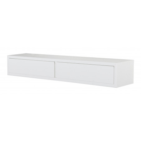 Mensola da Muro Domino con Cassetti Bianco 90 x 27 x 18 cm Sanitec