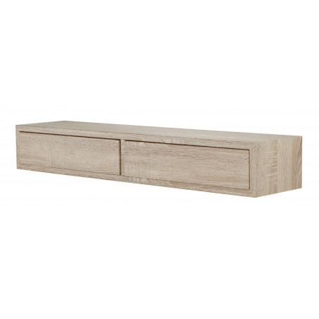 Mensola da Muro Domino con Cassetti Rovere Sagerau 90 x 27 x 18 cm Sanitec