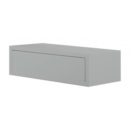 Mensola da Muro Lego con Cassetto Grigio 45x13.4x20 cm Sanitec