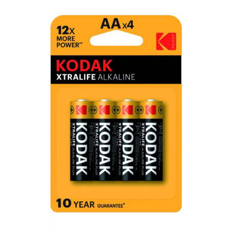 Pile Kodak Alkaline Xtralife Stilo 4Pz AA