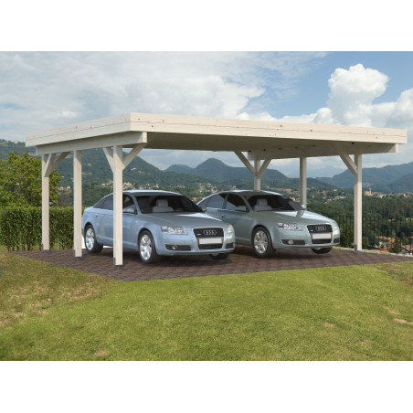 Carport doppio 555x372 - Abete grezzo