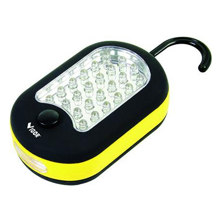 Torcia Vigor led magnetiche, oval con gancio, 27 led