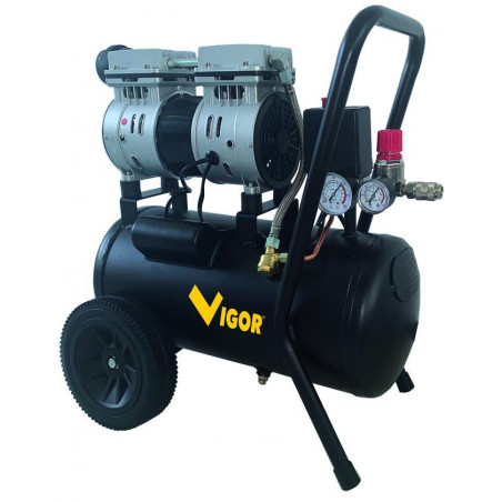 Compressore Vigor silent 230v, vca-s24 2cil/dir 1hp, 24 l