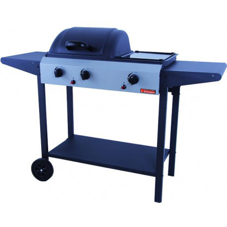 Barbecue Sandrigarden gas America, 2 fuochi 1 piastra, 7,5 kw