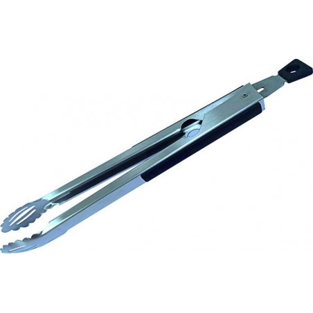 Pinza per barbecue Sandri, inox con blocco, 46 cm