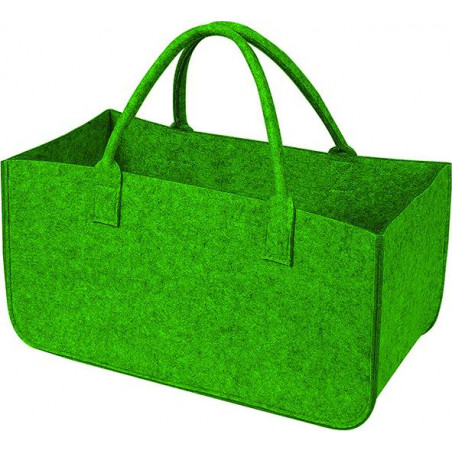 Borsa portalegna Vigor, in feltro verde 46l, 51x33 cm