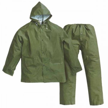 ELIMINAREMC Impermeabile Giacca+Pantaloni Verde L